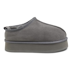 New Zealand Boots Plateau Clog Grey - PREORDER