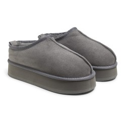New Zealand Boots Plateau Clog Grey - PREORDER