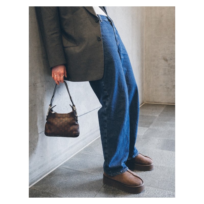 New Zealand Boots Plateau Clog Coffee PREORDER
